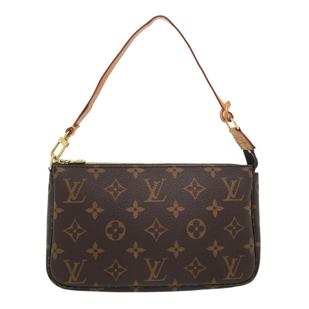 Louis Vuitton Leather Accessory Accessoires Pouch Pochette Brown Monogram - Picture 2 of 9